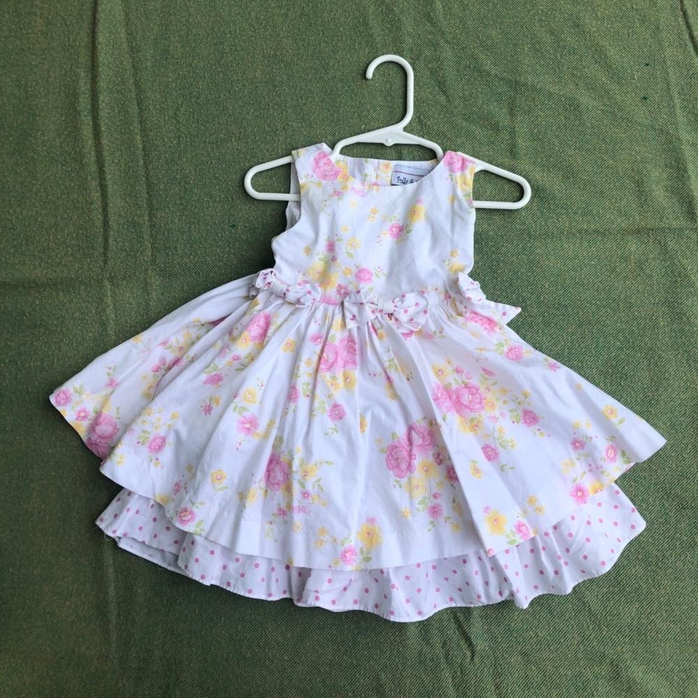 POLLY & FRIENDS cotton dress with underskirt